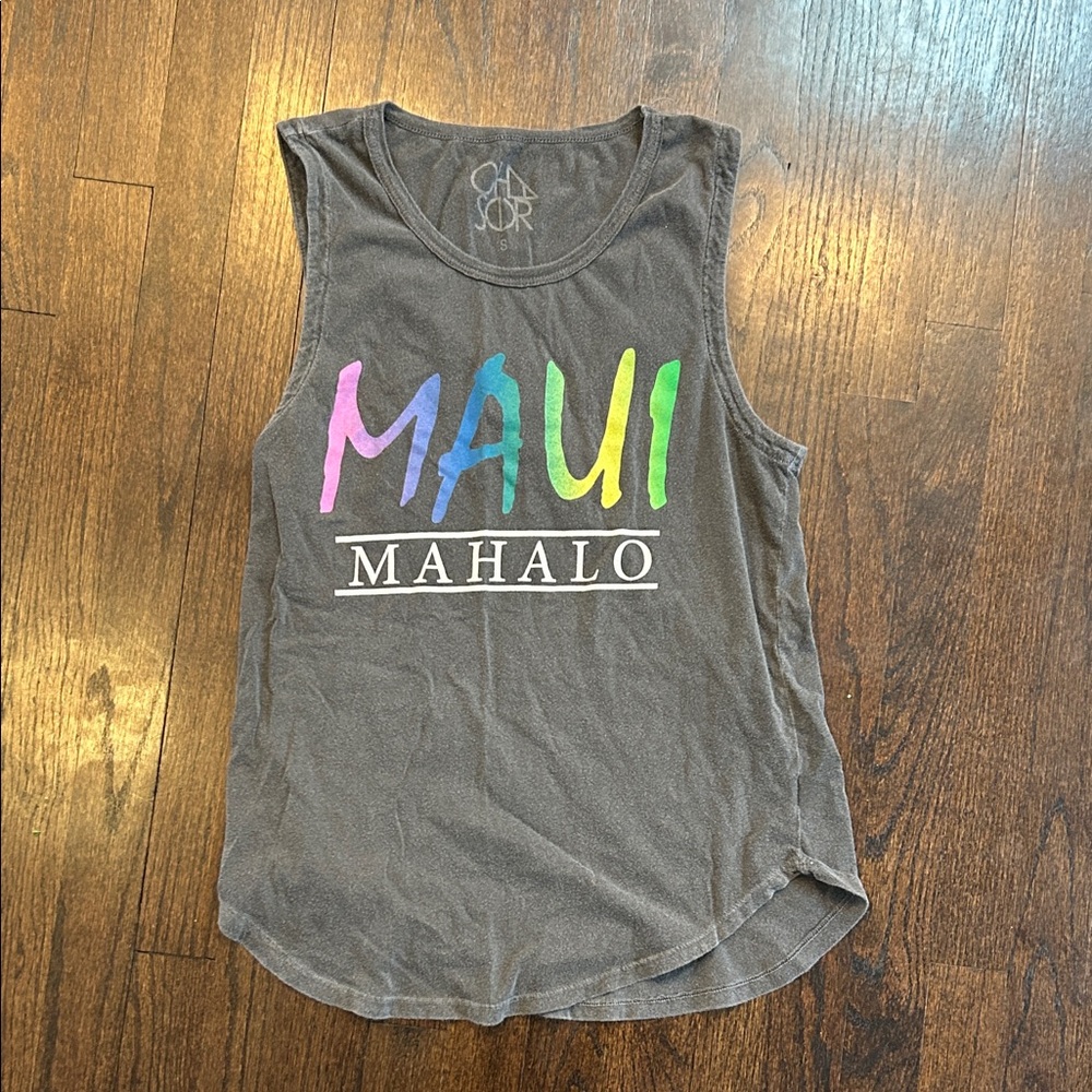 Chaser Brand Women’s Maui Mahalo Sleeveless Top Size Small